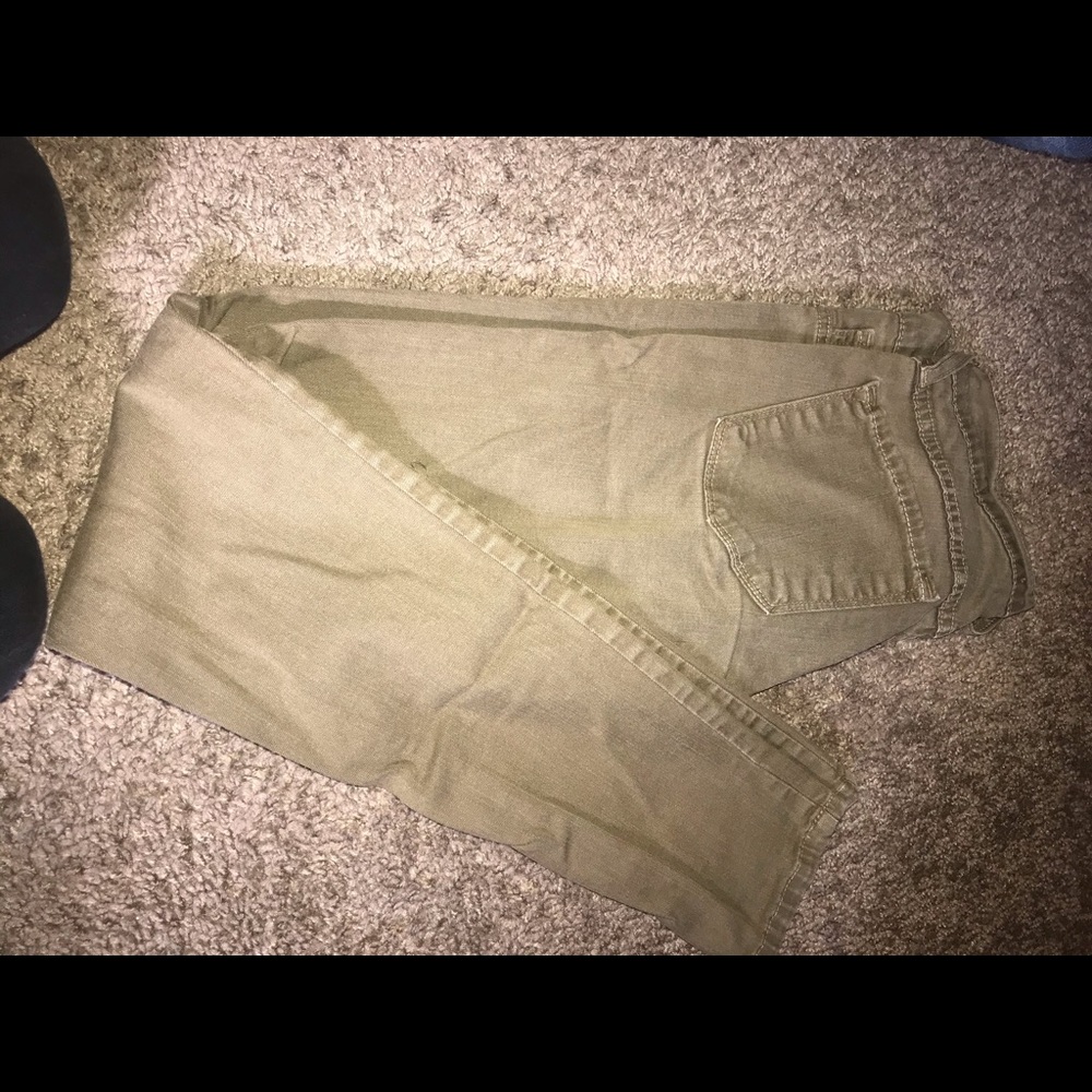 Green jeans